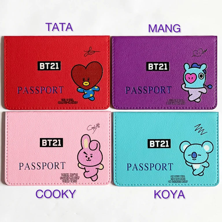 BT21 passport cover